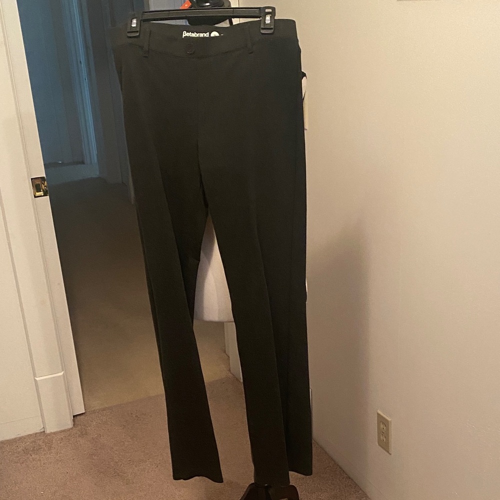 Betabrand Women's Classic Black Flare Pants